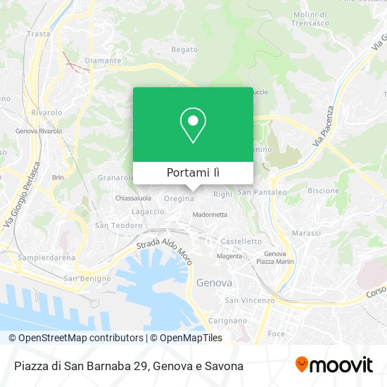Mappa Piazza di San Barnaba 29