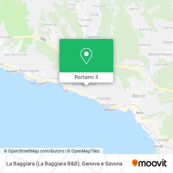 Mappa La Baggiara (La Baggiara B&B)