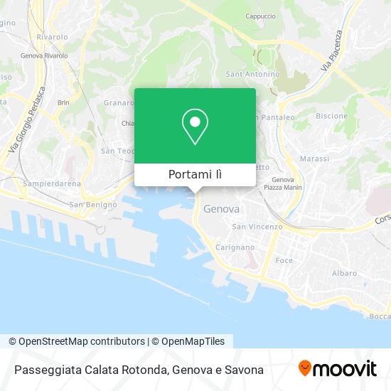 Mappa Passeggiata Calata Rotonda