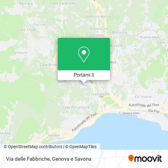Mappa Via delle Fabbriche