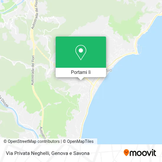 Mappa Via Privata Neghelli