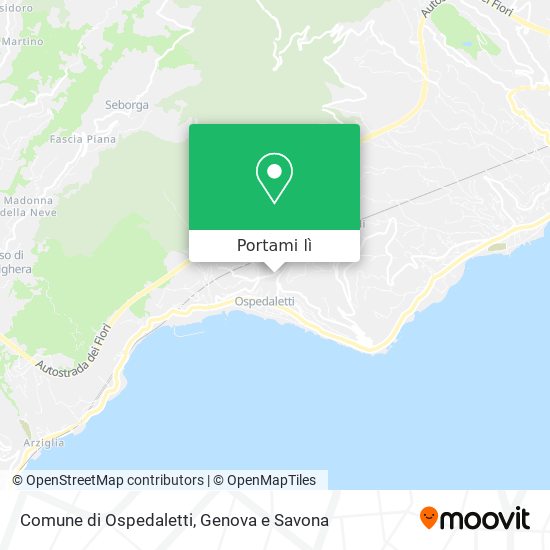 Mappa Comune di Ospedaletti