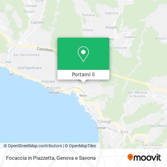 Mappa Focaccia in Piazzetta