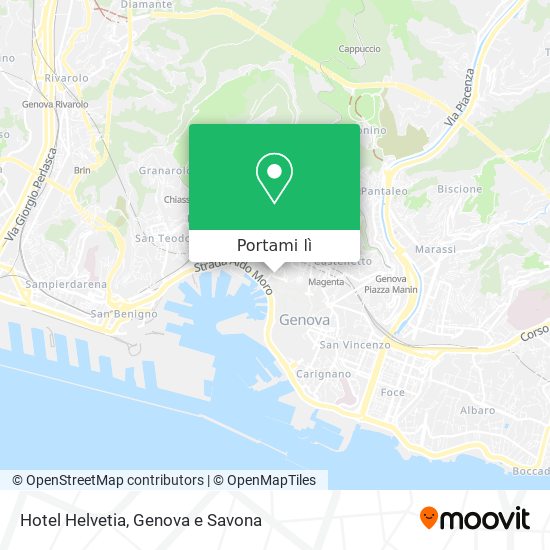 Mappa Hotel Helvetia