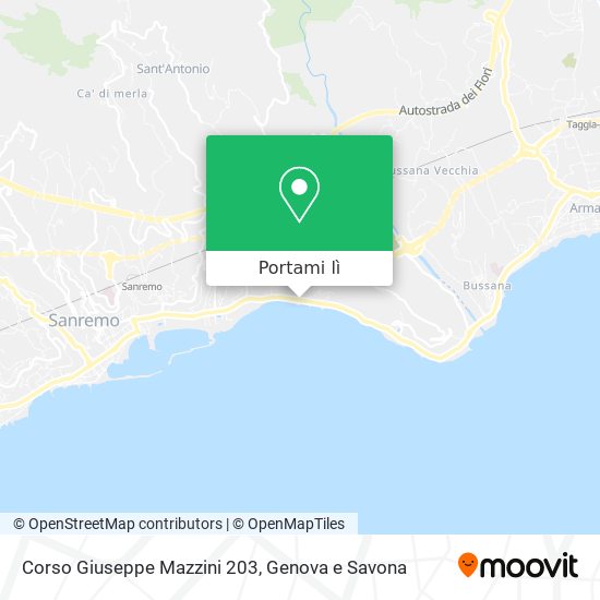 Mappa Corso Giuseppe Mazzini 203