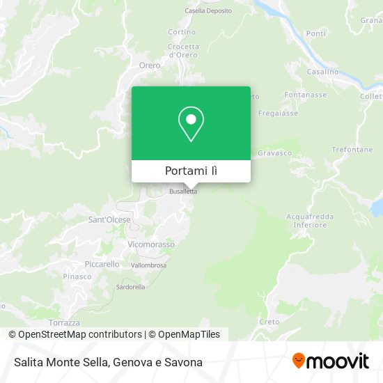 Mappa Salita Monte Sella