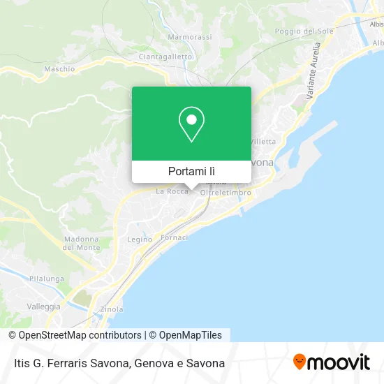 Mappa Itis G. Ferraris Savona