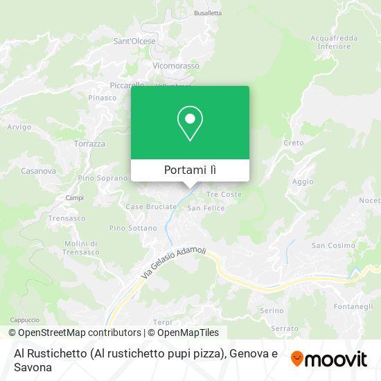 Mappa Al Rustichetto (Al rustichetto pupi pizza)