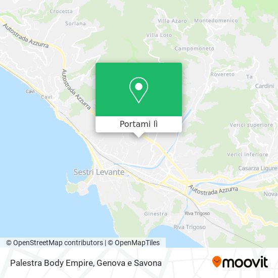 Mappa Palestra Body Empire