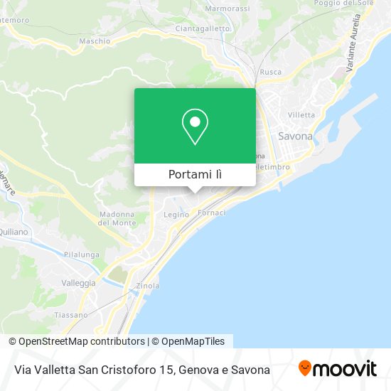 Mappa Via Valletta San Cristoforo 15