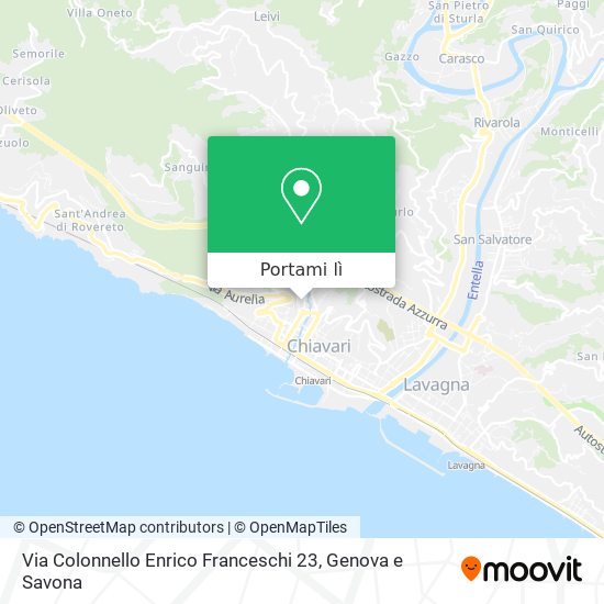 Mappa Via Colonnello Enrico Franceschi 23