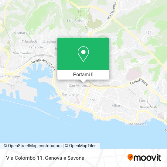 Mappa Via Colombo 11