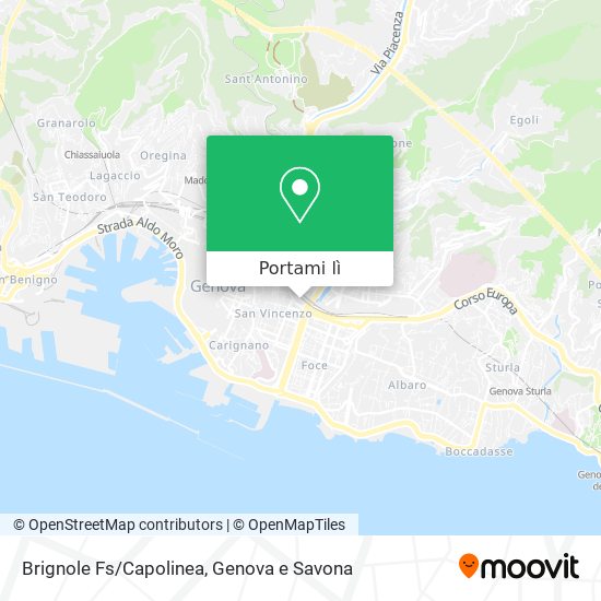 Mappa Brignole Fs/Capolinea