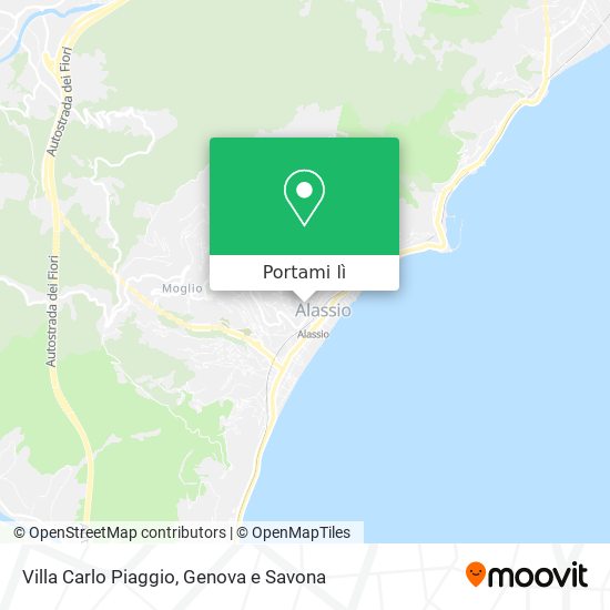 Mappa Villa Carlo Piaggio