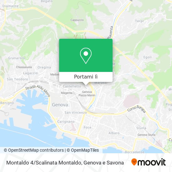 Mappa Montaldo 4/Scalinata Montaldo