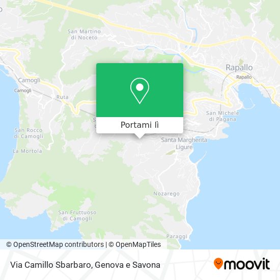 Mappa Via Camillo Sbarbaro