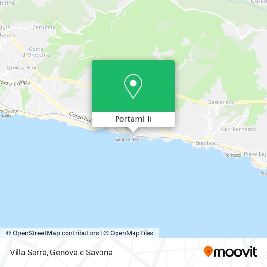 Mappa Villa Serra