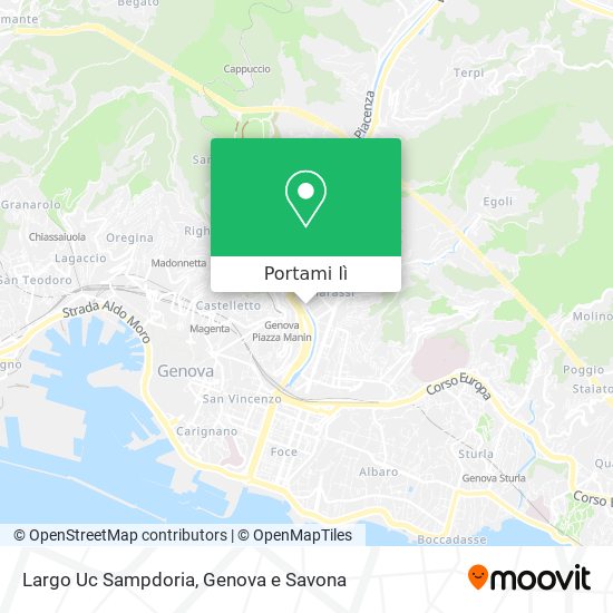Mappa Largo Uc Sampdoria