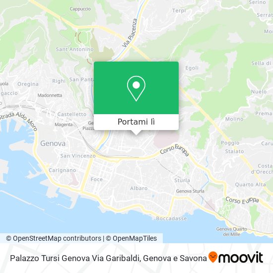 Mappa Palazzo Tursi Genova Via Garibaldi