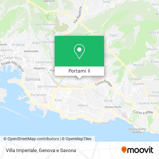 Mappa Villa Imperiale