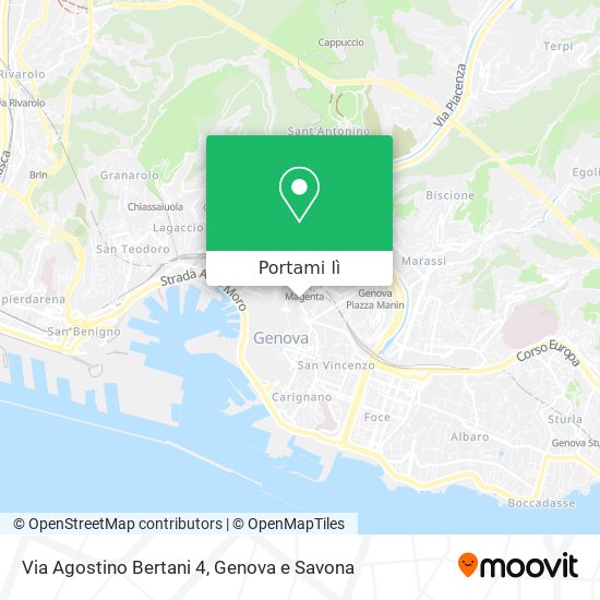 Mappa Via Agostino Bertani  4