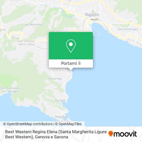 Mappa Best Western Regina Elena (Santa Margherita Ligure Best Western)