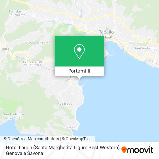 Mappa Hotel Laurin (Santa Margherita Ligure Best Western)
