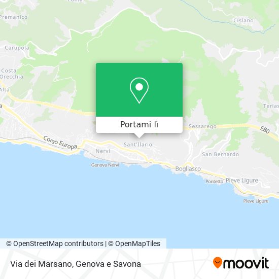 Mappa Via dei Marsano