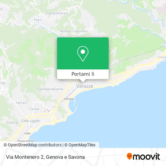 Mappa Via Montenero 2