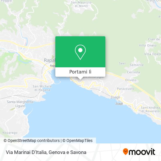 Mappa Via Marinai D'Italia