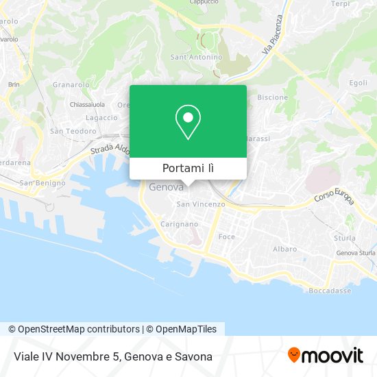 Mappa Viale IV Novembre  5