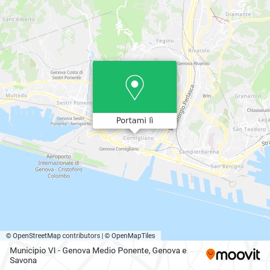 Mappa Municipio VI - Genova Medio Ponente