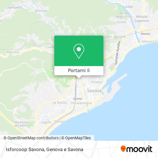 Mappa Isforcoop Savona