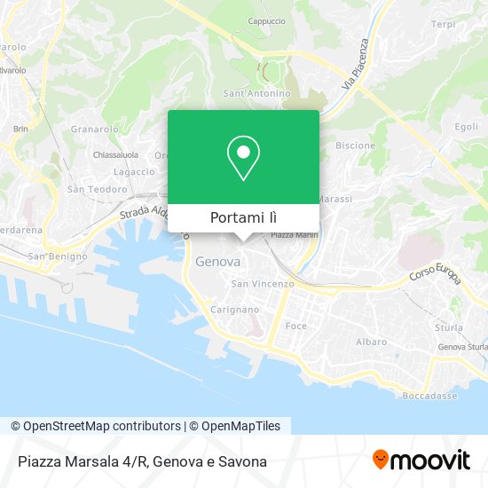 Mappa Piazza Marsala 4/R