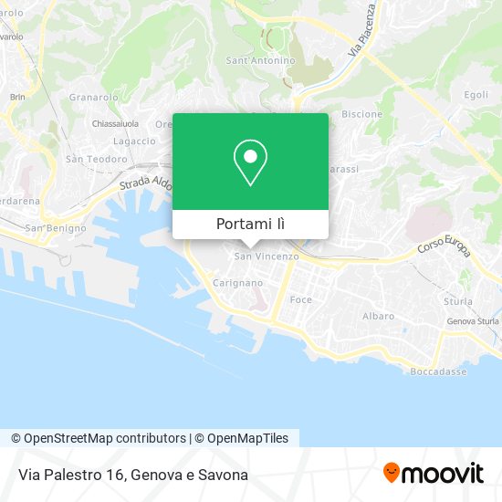 Mappa Via Palestro 16