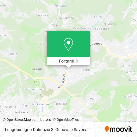 Mappa Lungobisagno Dalmazia 3