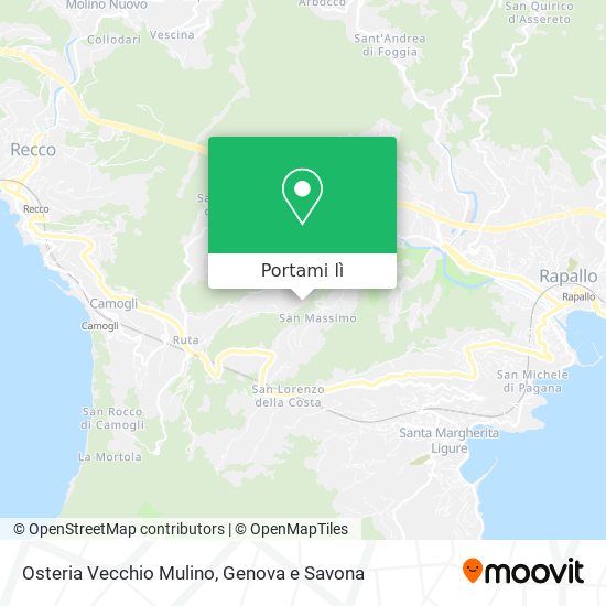 Mappa Osteria Vecchio Mulino