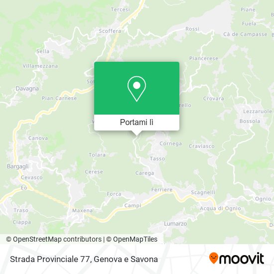 Mappa Strada Provinciale 77