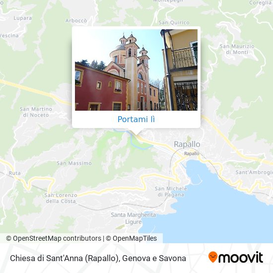 Mappa Chiesa di Sant'Anna (Rapallo)