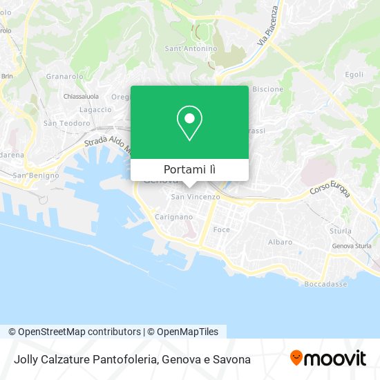 Mappa Jolly Calzature Pantofoleria