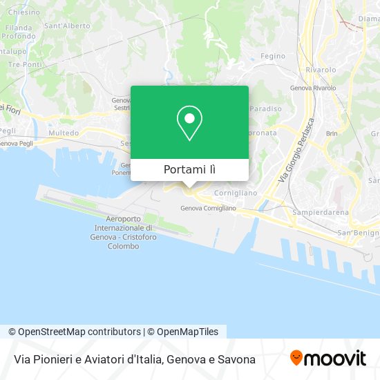 Mappa Via Pionieri e Aviatori d'Italia