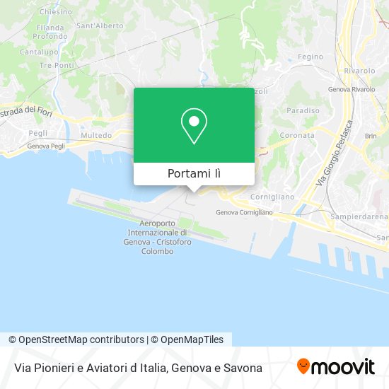 Mappa Via Pionieri e Aviatori d Italia