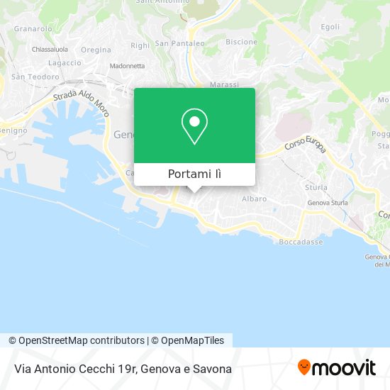 Mappa Via Antonio Cecchi  19r