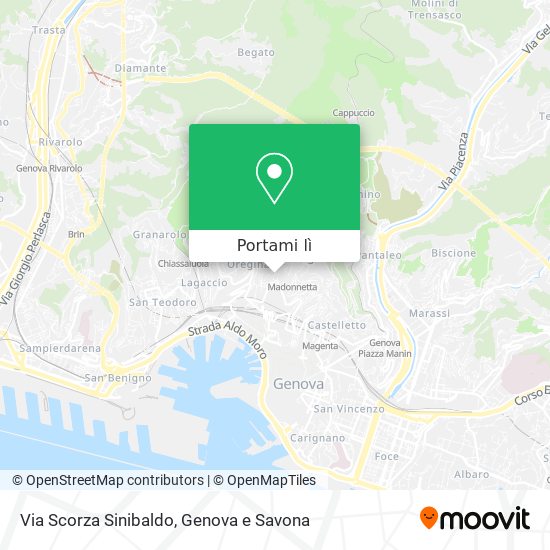 Mappa Via Scorza Sinibaldo