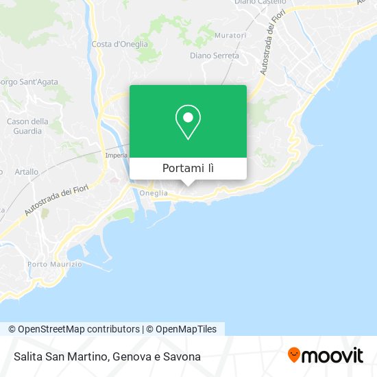 Mappa Salita San Martino
