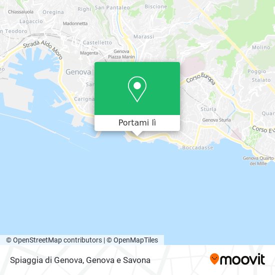 Mappa Spiaggia di Genova