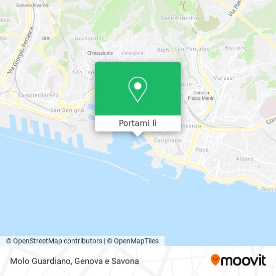 Mappa Molo Guardiano