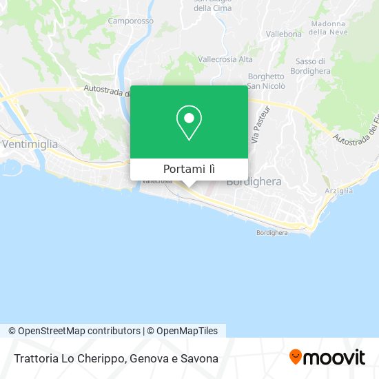 Mappa Trattoria Lo Cherippo