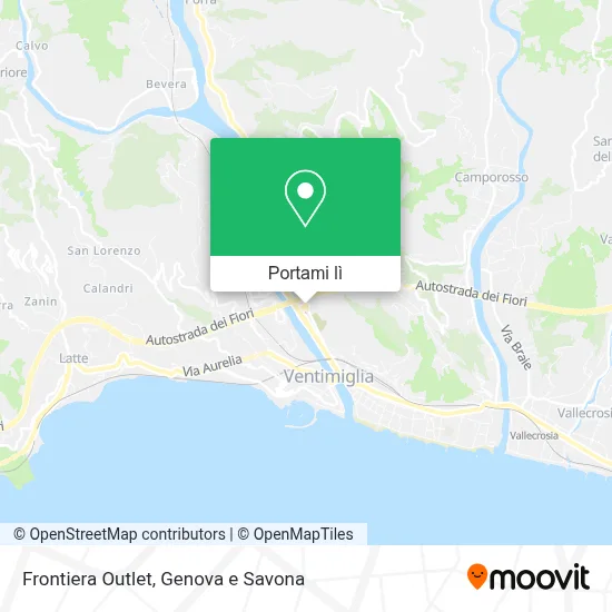 Mappa Frontiera Outlet