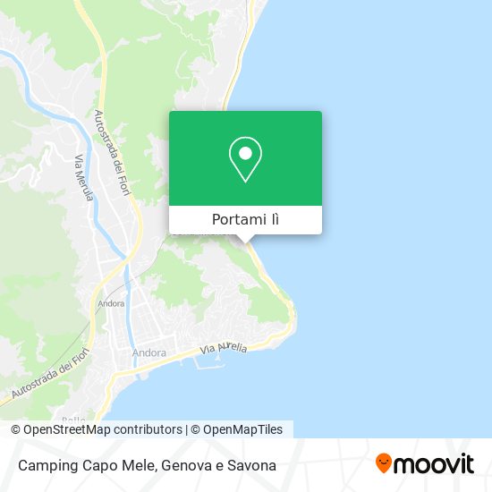 Mappa Camping Capo Mele